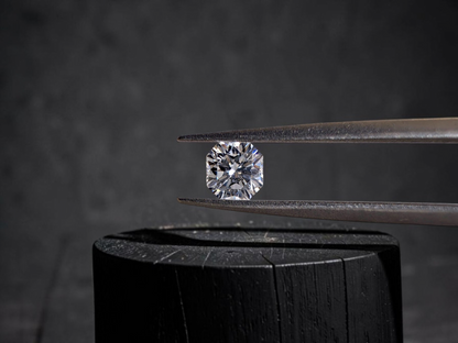 GIA Certified Natural 0.367 cts. D VVS2 Gd Vg Ft Square Radiant Shaped Diamond Loose Stone - LS84