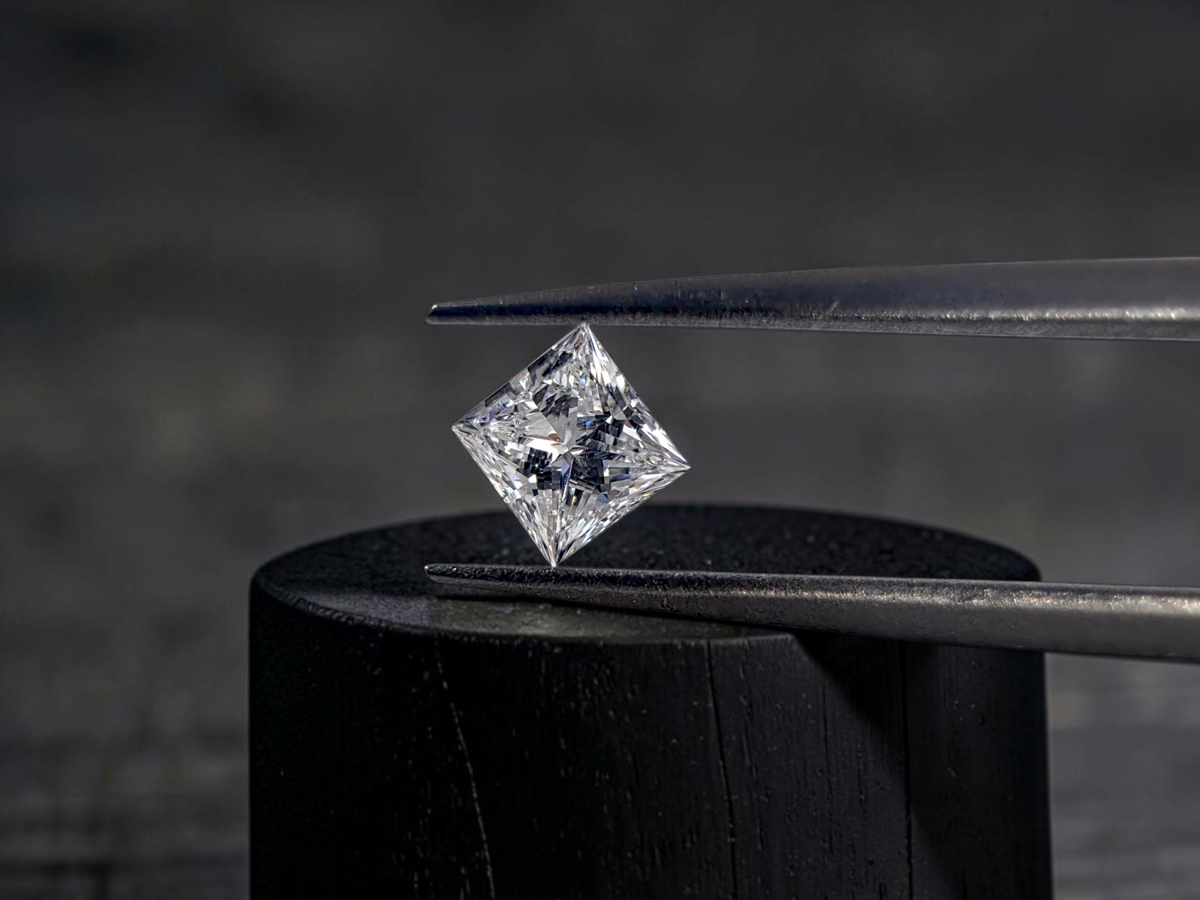 GIA Certified Natural 0.30 cts. D VVS1 Vg Vg N Princess Shaped Diamond Loose Stone - LS85