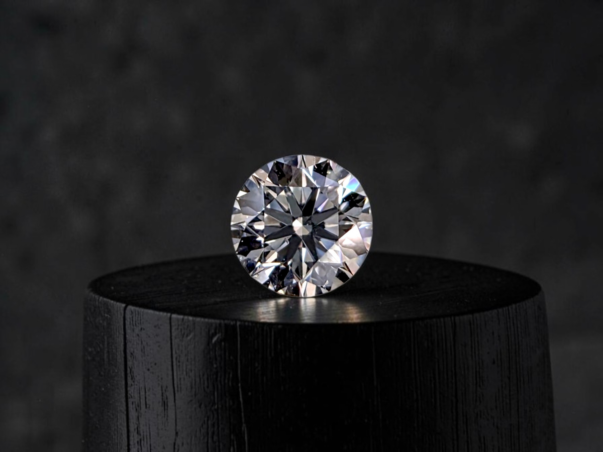 GIA Certified Natural 0.34 cts. F VVS1 Ex Ex Ex N Round Diamond Loose Stone - LS86