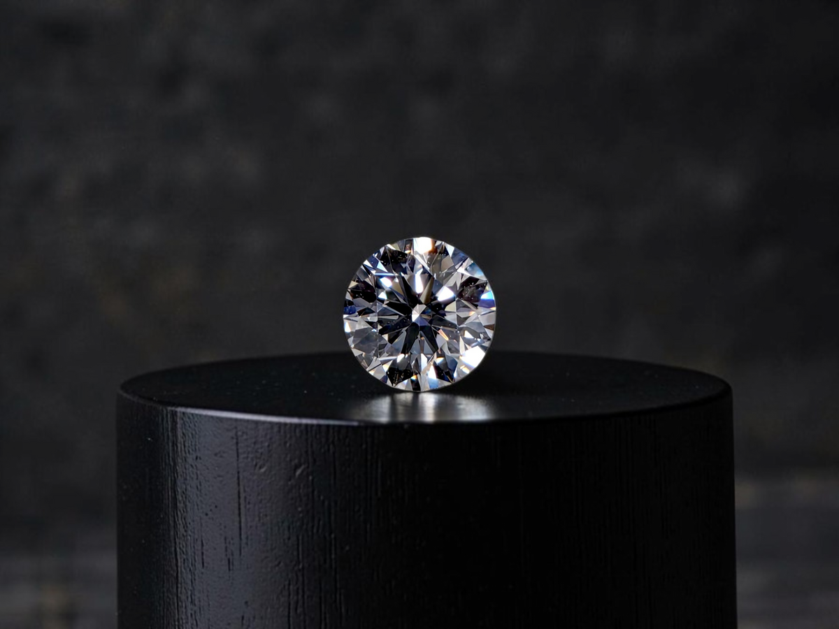 GIA Certified Natural 0.34 cts. F VVS1 Ex Ex Ex N Round Diamond Loose Stone - LS86
