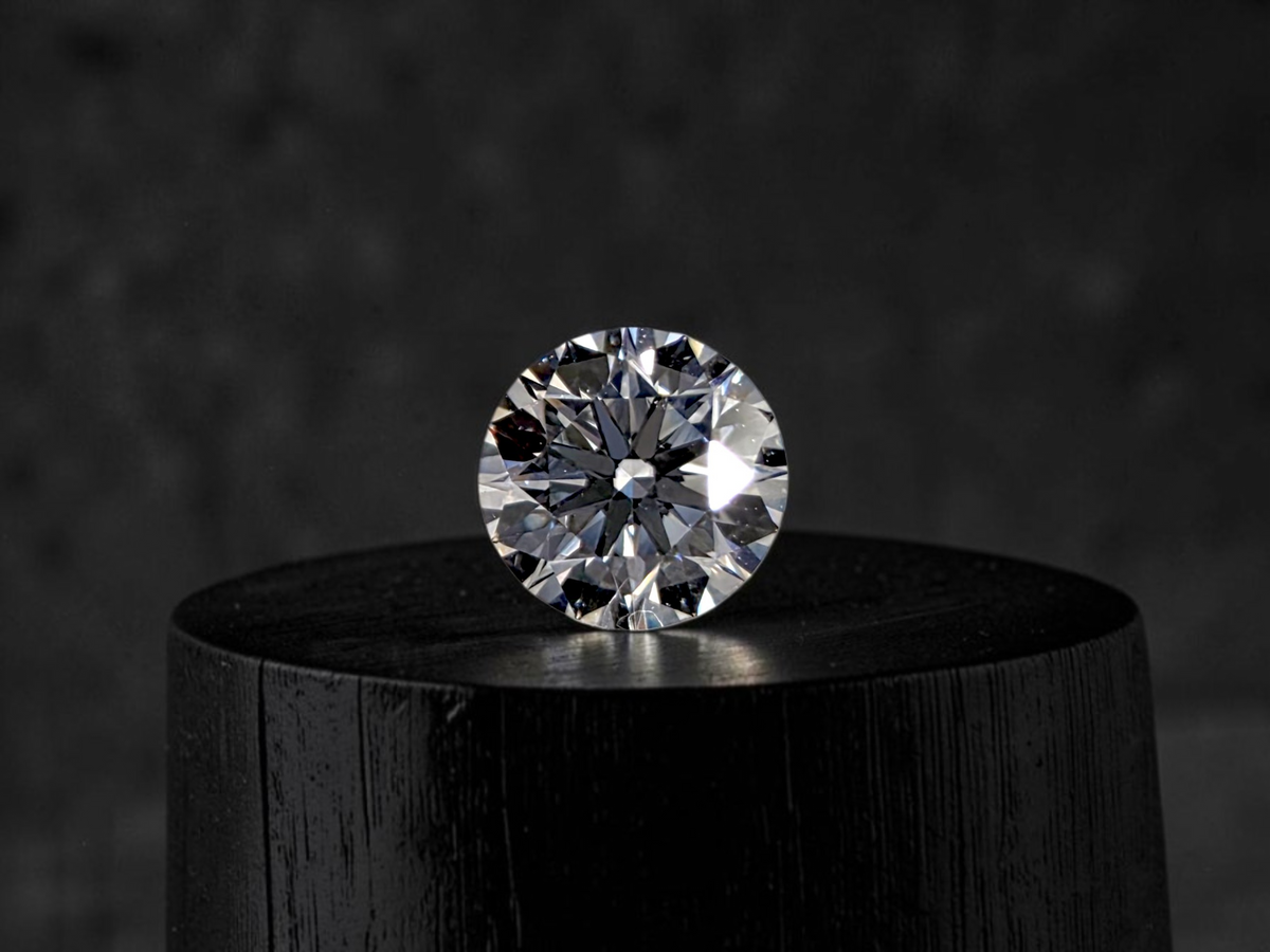 GIA Certified Natural 0.34 cts. F VVS1 Ex Ex Ex N Round Diamond Loose Stone - LS86