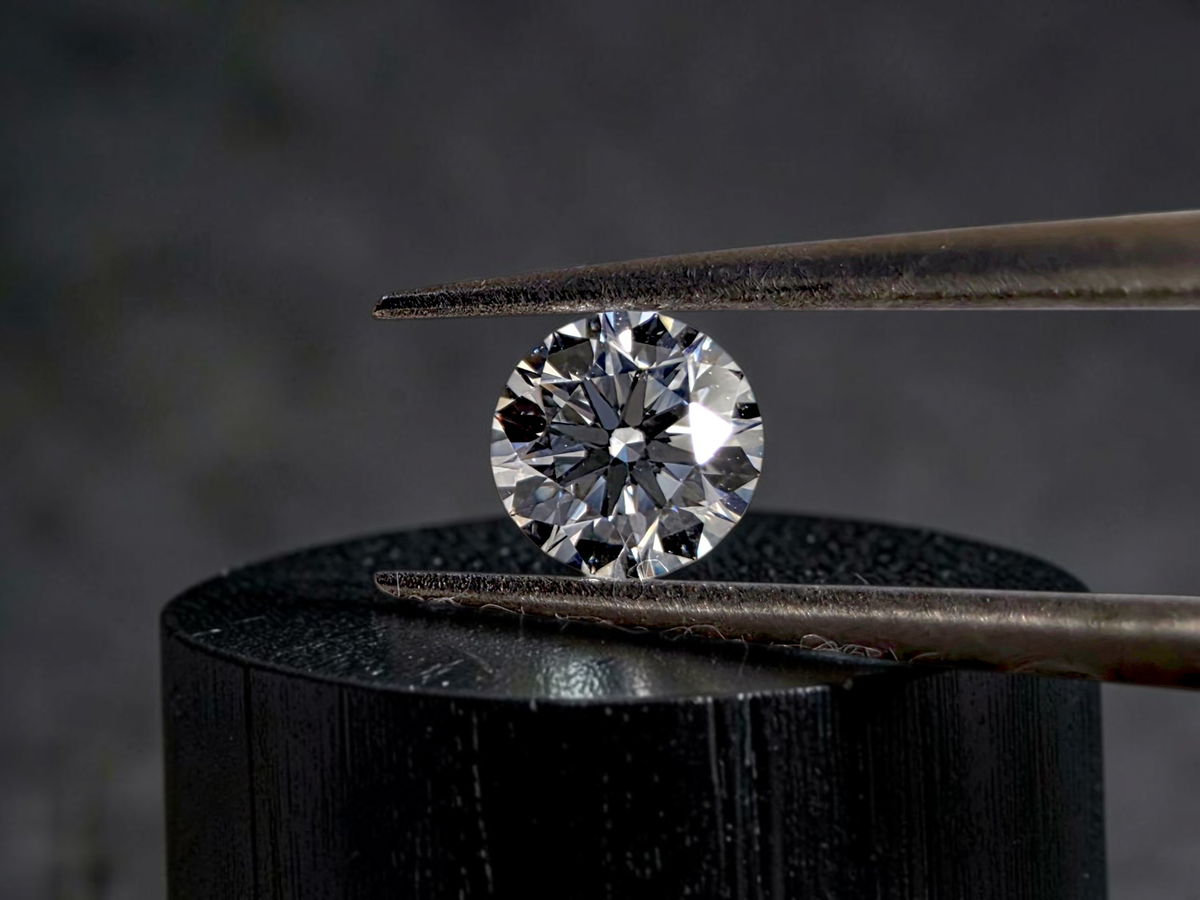 GIA Certified Natural 0.34 cts. F VVS1 Ex Ex Ex N Round Diamond Loose Stone - LS86