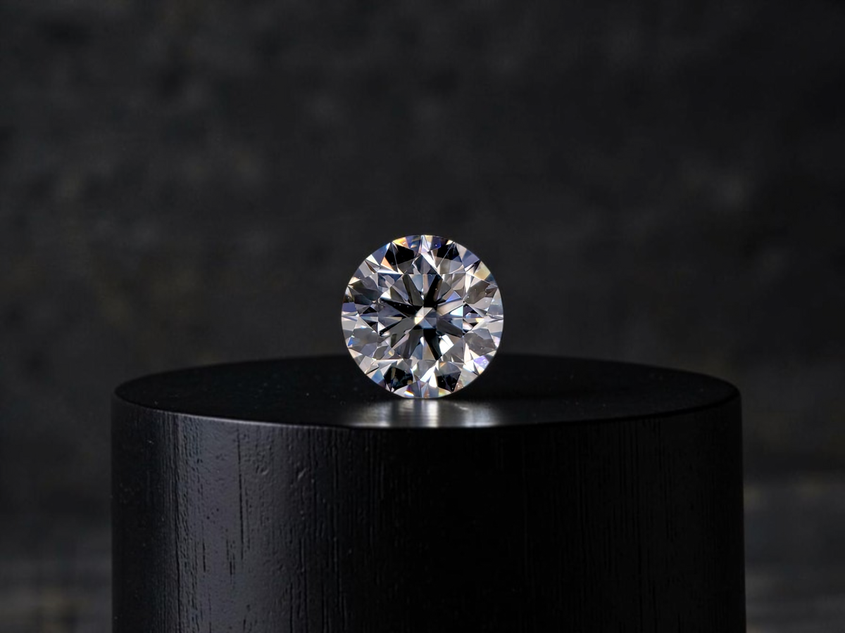 GIA Certified Natural 0.34 cts. F VVS1 Ex Ex Ex N Round Diamond Loose Stone - LS86