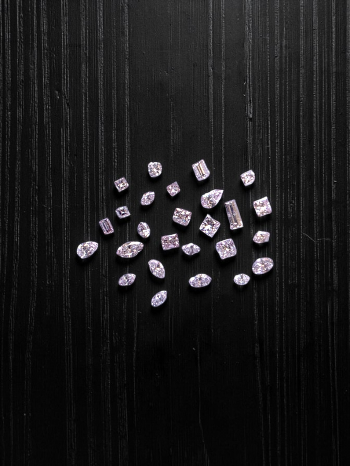CGL Certified 1.71 cts. Natural Very Light - Faint Pink VS1-SI2 Mixed Shapes Diamond Set 26 Loose Stones Jewelry Set JS013