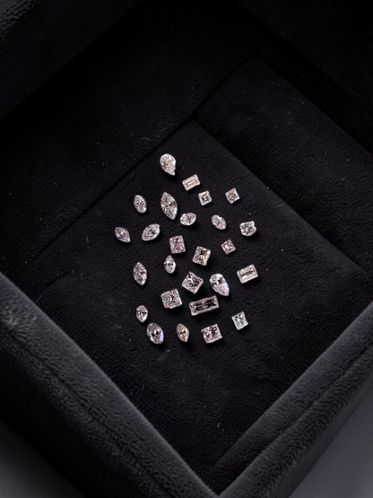 CGL Certified 1.71 cts. Natural Very Light - Faint Pink VS1-SI2 Mixed Shapes Diamond Set 26 Loose Stones Jewelry Set JS013