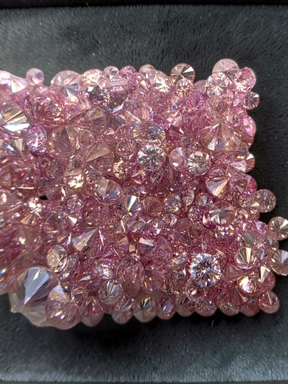 Natural Fancy Pink Diamonds Melee VS-SI Round Brilliant Diamond Melee 7.52 cts. Parcel FCP1
