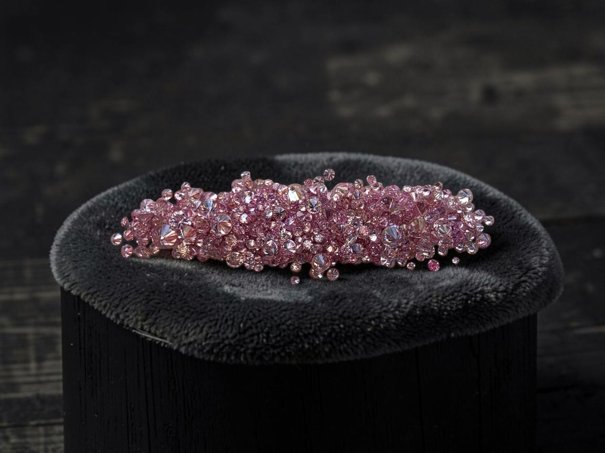 Natural Fancy Pink Diamonds Melee VS-SI Round Brilliant Diamond Melee 7.52 cts. Parcel FCP1