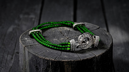 Certified Imperial Japanese Green Burmese A-Jade Triple Beaded Bracelet (MADE IN JAPAN) (2.50 mm Each x 180 beads) 05045 (With Silver 925)