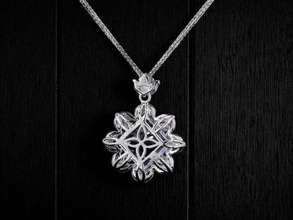 Ardea (6.55 cts.) Tanzanite and Natural Diamonds Pendant (with 18K White Gold) - P3051