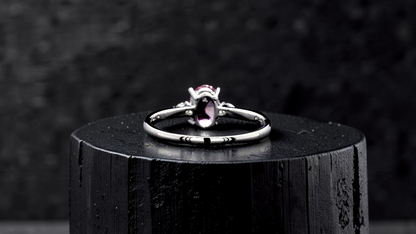Yuzawa 1.02 cts. No Heat Natural Padparadscha Sapphire Ring (with 18K White Gold and Natural White Diamonds) Size US 8  - R21