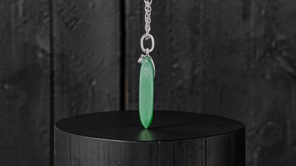 Tagawa Round Burmese A-Jadeite 22.00 mm Donut Charm Pendant (with 18K White Gold and White Diamonds) - Certified