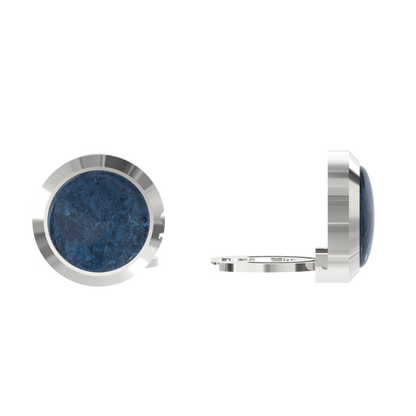 Westminster Sapphire Smart Button Cover Pair (with Sterling Silver 925)