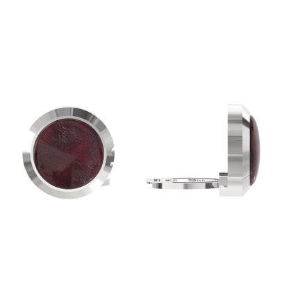 Westminster Ruby Smart Button Cover Pair (with Sterling Silver 925)