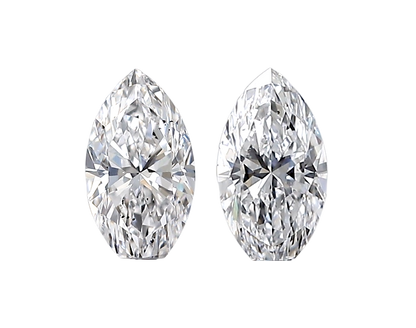 GIA Certified 0.82 cts. Natural D SI1 Marquise Diamond Matched Pair Loose Stones Jewelry Set JS005
