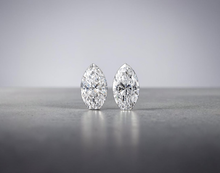 GIA Certified 0.82 cts. Natural D SI1 Marquise Diamond Matched Pair Loose Stones Jewelry Set JS005