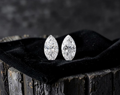 GIA Certified 0.82 cts. Natural D SI1 Marquise Diamond Matched Pair Loose Stones Jewelry Set JS005