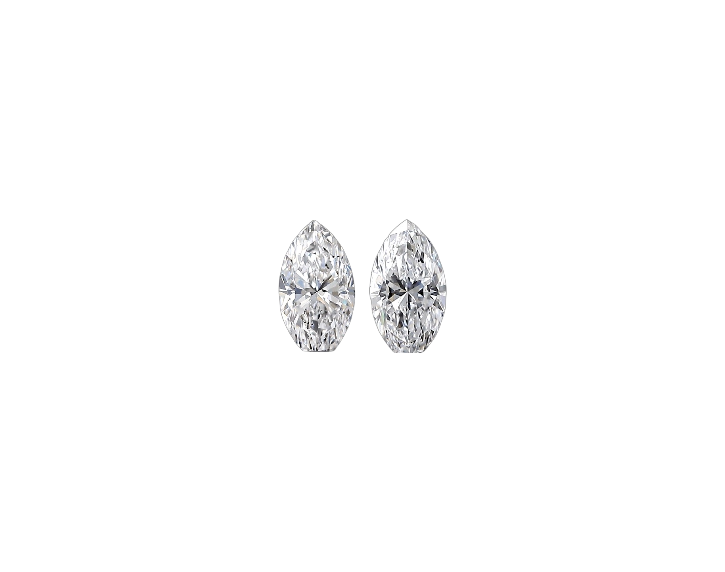 GIA Certified 0.82 cts. Natural D SI1 Marquise Diamond Matched Pair Loose Stones Jewelry Set JS005