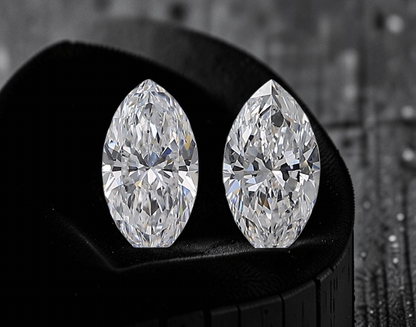 GIA Certified 1.00 cts. Natural D SI1 Marquise Diamond Matched Pair Loose Stones Jewelry Set JS006