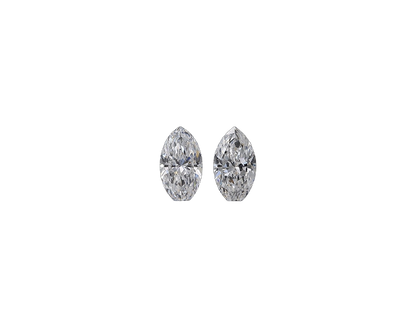 GIA Certified 1.00 cts. Natural D SI1 Marquise Diamond Matched Pair Loose Stones Jewelry Set JS006