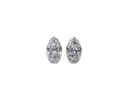 GIA Certified 1.00 cts. Natural D SI1 Marquise Diamond Matched Pair Loose Stones Jewelry Set JS006