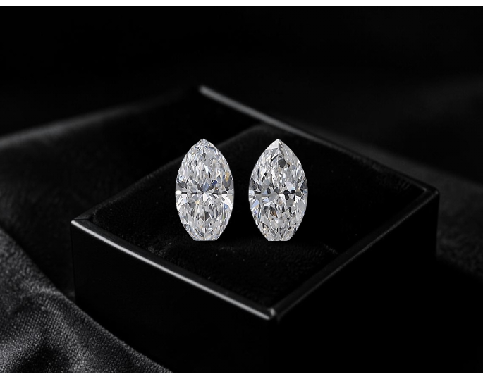 GIA Certified 1.00 cts. Natural D SI1 Marquise Diamond Matched Pair Loose Stones Jewelry Set JS006