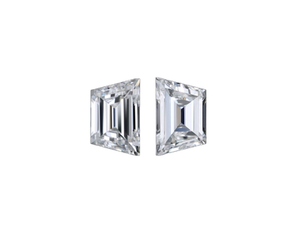 GIA Certified 0.61 cts. Natural G VVS2 Trapezoid Diamond Matched Pair Loose Stones Jewelry Set JS009