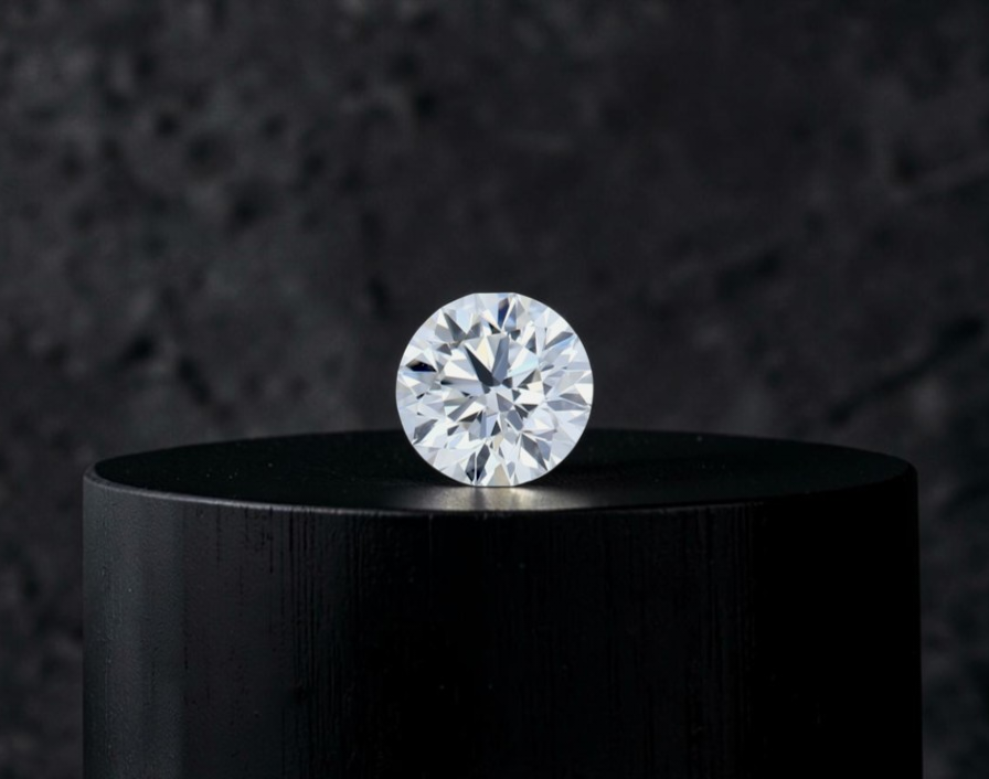 GIA Certified Natural 0.34 cts. F VVS1 Ex Ex Ex N Round Diamond Loose Stone - LS86