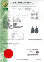 Load image into Gallery viewer, Gardens of Eden Earrings and Pendant Set Certified (with Hand Carved Burmese A-Jadeite, 18K White Gold, and White Diamonds)