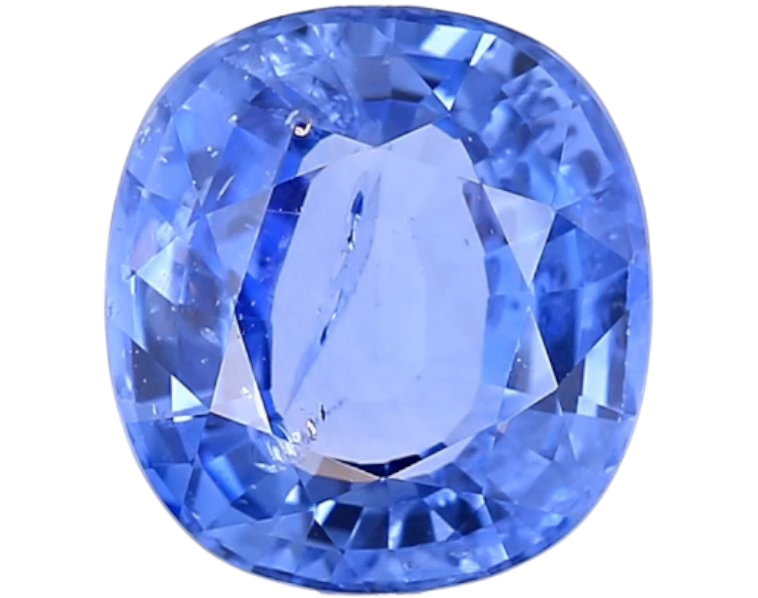 GRS Certified 4.37 cts. Heated Blue Sapphire (Sri Lankan/Ceylon) Eye Clean Loose Stone LS27