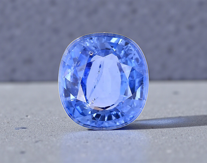 GRS Certified 4.37 cts. Heated Blue Sapphire (Sri Lankan/Ceylon) Eye Clean Loose Stone LS27