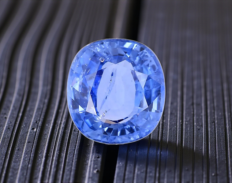 GRS Certified 4.37 cts. Heated Blue Sapphire (Sri Lankan/Ceylon) Eye Clean Loose Stone LS27