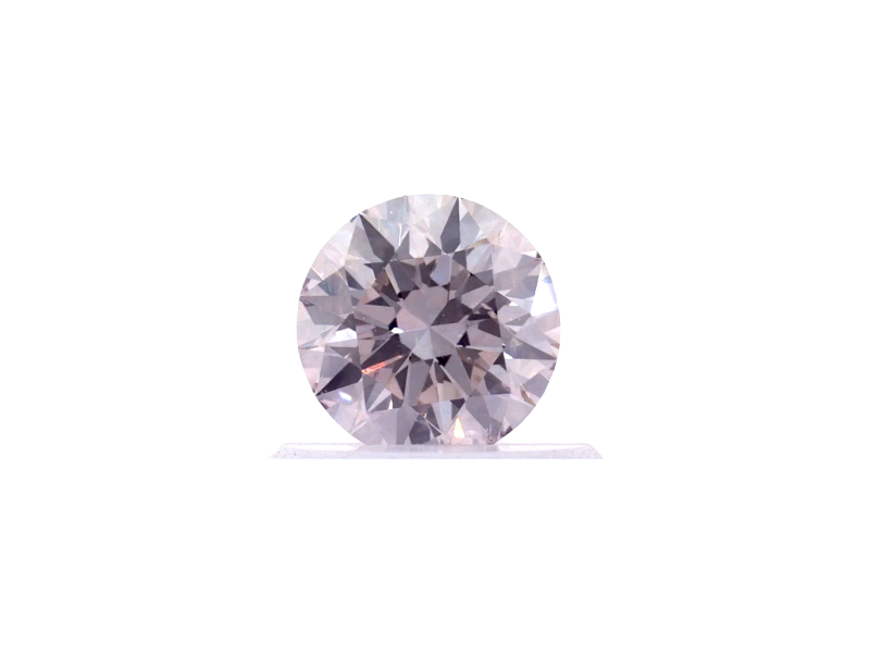 Natural 0.51 cts. Very Light Pink SI2 Vg Ex N Round Brilliant Diamond Loose Stone - GIA Certified - LS55