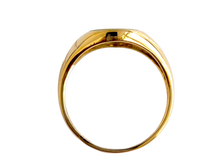 Load image into Gallery viewer, Fyie Signet Spring Jade Ring (with 14K Gold)