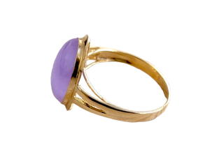 清紫玉戒指（鑲14K金）