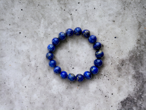 Imperial Lapis Lazuli Beaded Bracelet