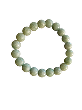 画像をギャラリービューアに読み込む, Imperial Green Burmese Jade Beaded Bracelet (10mm Each x 18 beads)
