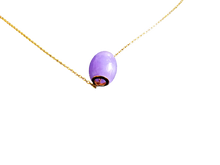 Load image into Gallery viewer, Unity Purple Jade Bead Pendant (with 14K Gold)