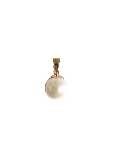 Drops of Freshwater Pearl Pendant (with 14K Gold)