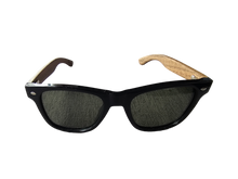 画像をギャラリービューアに読み込む, Tatsu FYORO Sunglasses (UV400 Polarized, Glossy Black Frames and Walnut Temple)