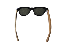 Load image into Gallery viewer, Tatsu FYORO Sunglasses (UV400 Polarized, Glossy Black Frames and Walnut Temple)