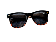 画像をギャラリービューアに読み込む, Tatsu FYORO Sunglasses (UV400 Polarized, Tiger stripes Frames and Walnut Temple)