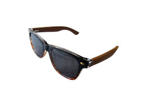 Tatsu FYORO Sunglasses (UV400 Polarized, Tiger stripes Frames and Walnut Temple)