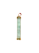 Load image into Gallery viewer, Round Pillar Spring Jade Pendant (With 14K Gold)