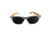 画像をギャラリービューアに読み込む, Tatsu FYORO Sunglasses (UV400 Polarized, Crystal Grey Frames and Zebrawood Temple)