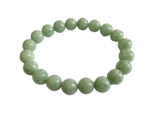 画像をギャラリービューアに読み込む, Imperial Green Burmese A-Jadeite Jade Beaded Bracelet (10mm Each x 20 beads) 05004