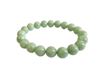 將圖片載入到圖庫檢視器中， Imperial Green Burmese A-Jadeite Jade Beaded Bracelet (10mm Each x 20 beads) 05005