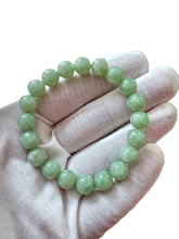 画像をギャラリービューアに読み込む, Imperial Green Burmese A-Jadeite Jade Beaded Bracelet (10mm Each x 20 beads) 05005