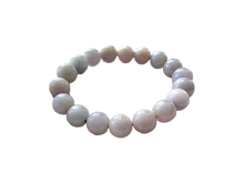 画像をギャラリービューアに読み込む, Imperial Lavender Burmese A-Jadeite Jade Beaded Bracelet (10-10.5mm Each x 18 beads) 06005