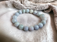 画像をギャラリービューアに読み込む, Imperial Lavender Burmese A-Jadeite Jade Beaded Bracelet (10-11mm Each x 18 beads) 06006