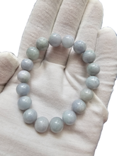 画像をギャラリービューアに読み込む, Imperial Lavender Burmese A-Jadeite Jade Beaded Bracelet (10-11mm Each x 18 beads) 06006